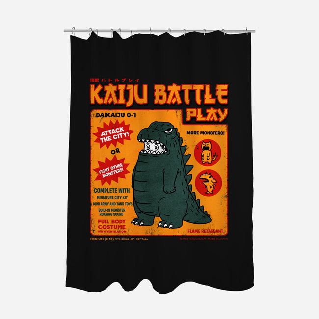 Kaiju Battle Player-None-Polyester-Shower Curtain-pigboom