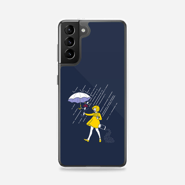 Salt Scared Girl-Samsung-Snap-Phone Case-Raffiti