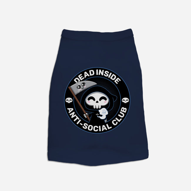 Dead Inside Anti-Social Club-Dog-Basic-Pet Tank-danielmorris1993