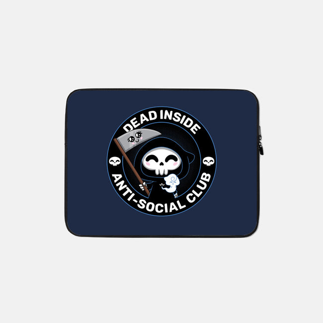 Dead Inside Anti-Social Club-None-Zippered-Laptop Sleeve-danielmorris1993