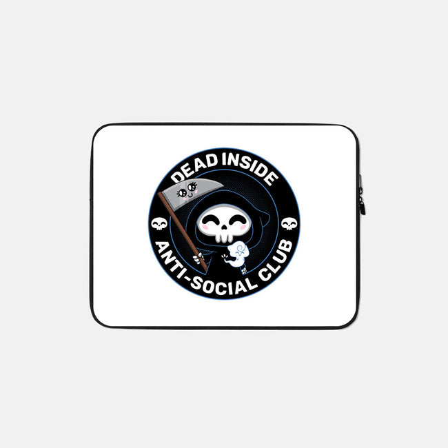 Dead Inside Anti-Social Club-None-Zippered-Laptop Sleeve-danielmorris1993