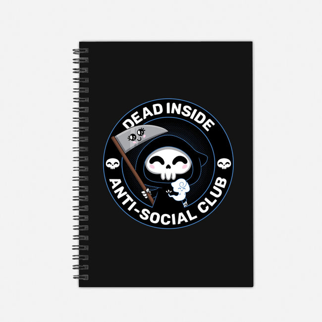 Dead Inside Anti-Social Club-None-Dot Grid-Notebook-danielmorris1993