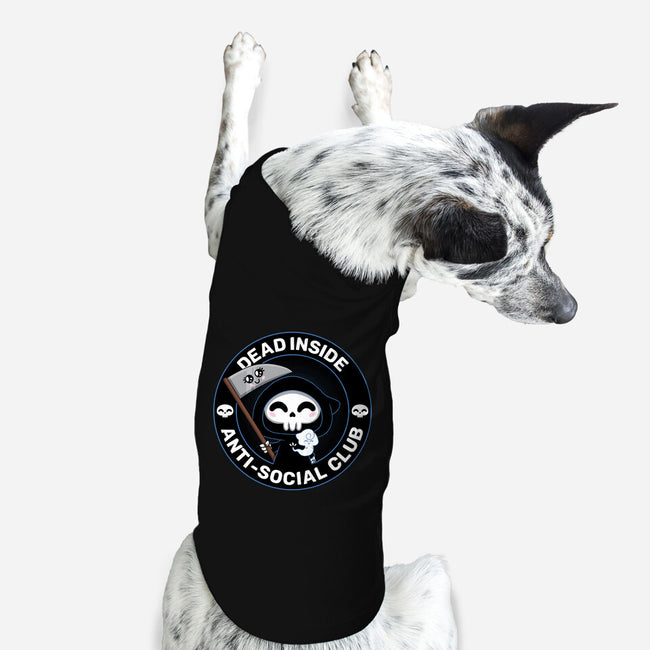 Dead Inside Anti-Social Club-Dog-Basic-Pet Tank-danielmorris1993