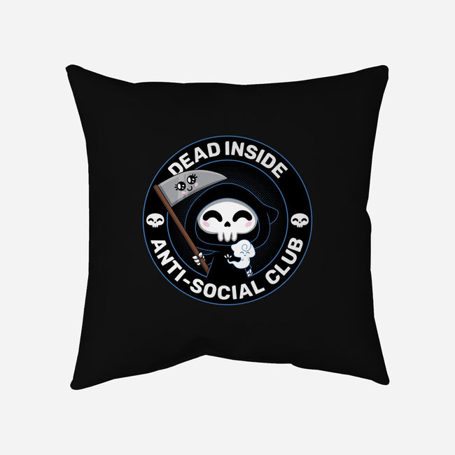 Dead Inside Anti-Social Club-None-Removable Cover-Throw Pillow-danielmorris1993