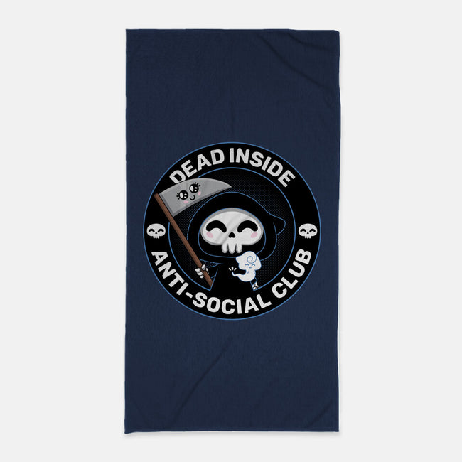 Dead Inside Anti-Social Club-None-Beach-Towel-danielmorris1993