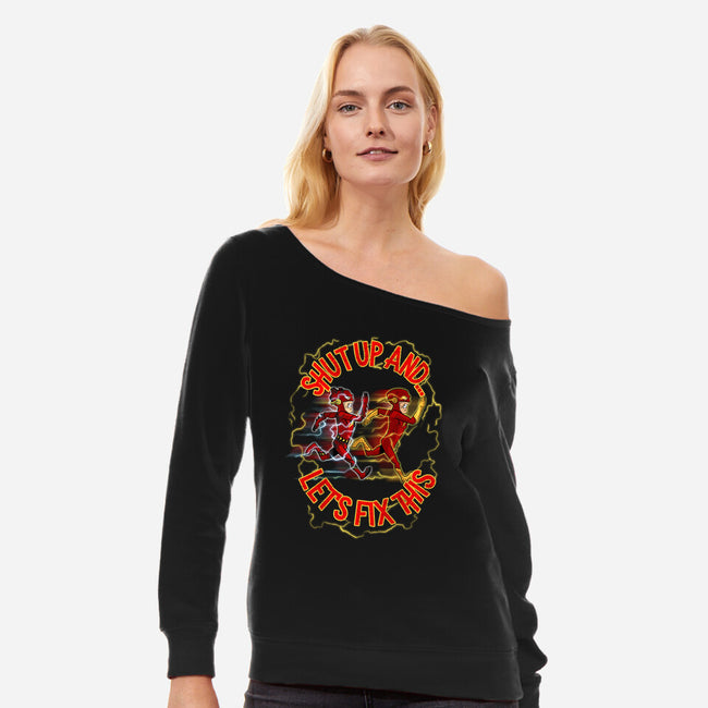 Let's Fix This-Womens-Off Shoulder-Sweatshirt-Diego Oliver