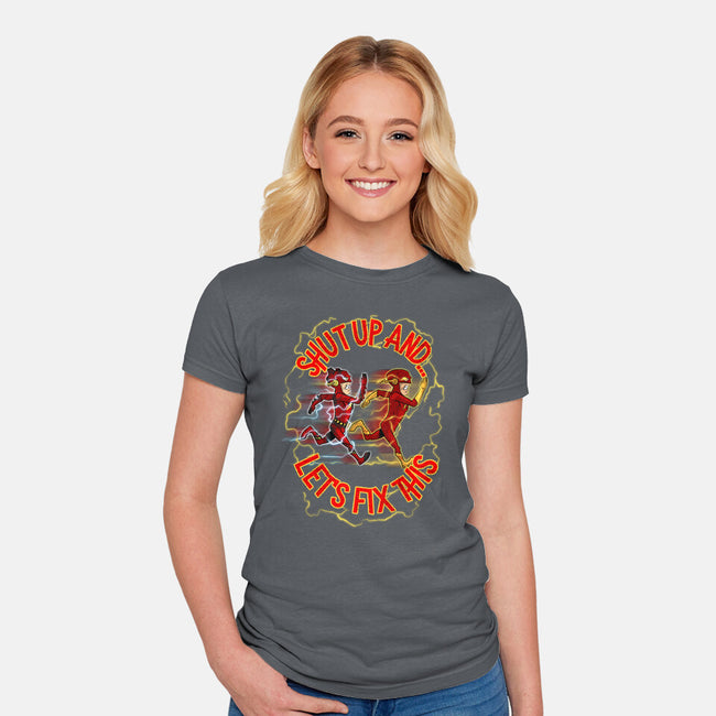 Let's Fix This-Womens-Fitted-Tee-Diego Oliver