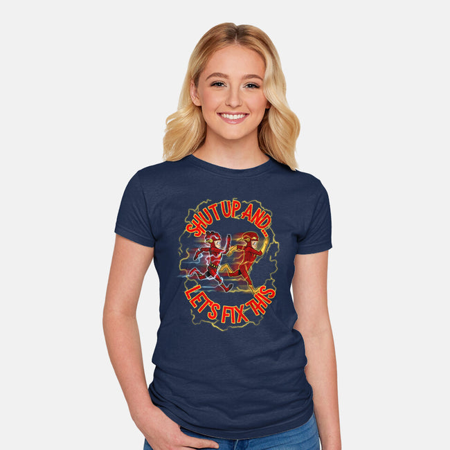 Let's Fix This-Womens-Fitted-Tee-Diego Oliver