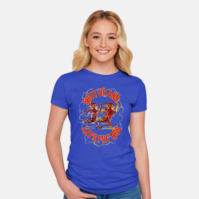 Let's Fix This-Womens-Fitted-Tee-Diego Oliver