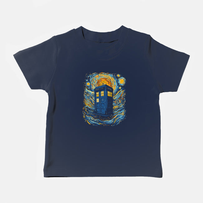 Starry Blue Box-Baby-Basic-Tee-kharmazero