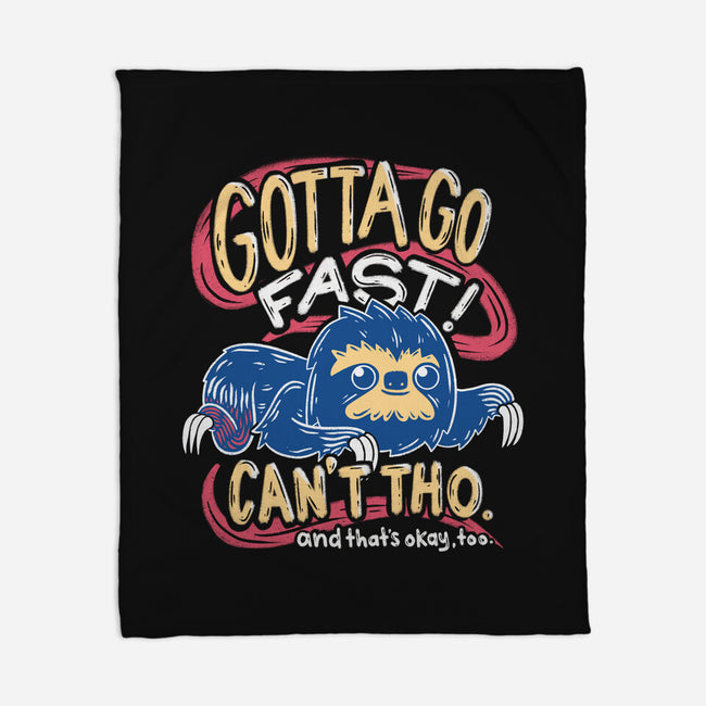 Can't Go Fast-None-Fleece-Blanket-Aarons Art Room