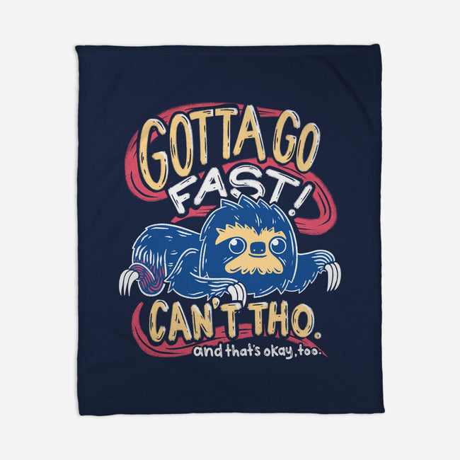 Can't Go Fast-None-Fleece-Blanket-Aarons Art Room