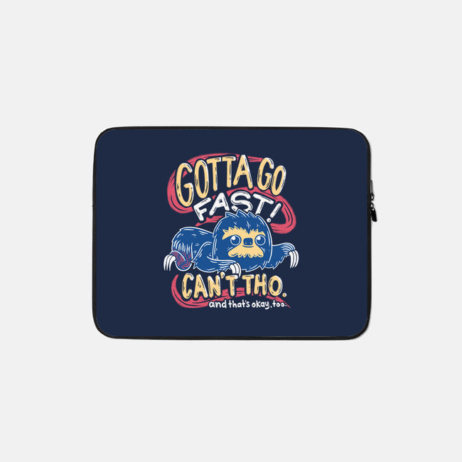 Can't Go Fast-None-Zippered-Laptop Sleeve-Aarons Art Room