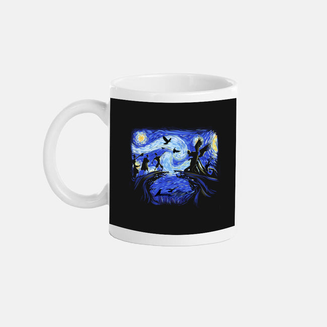 Deathly Hallow Starry Night-None-Mug-Drinkware-fanfabio