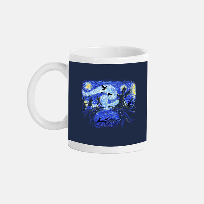 Deathly Hallow Starry Night-None-Mug-Drinkware-fanfabio