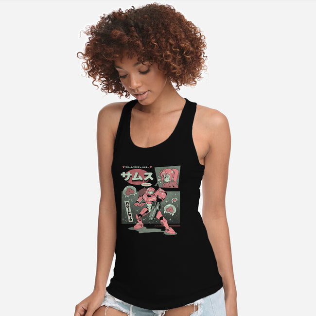 Bounty Hunter From Space-Womens-Racerback-Tank-ilustrata