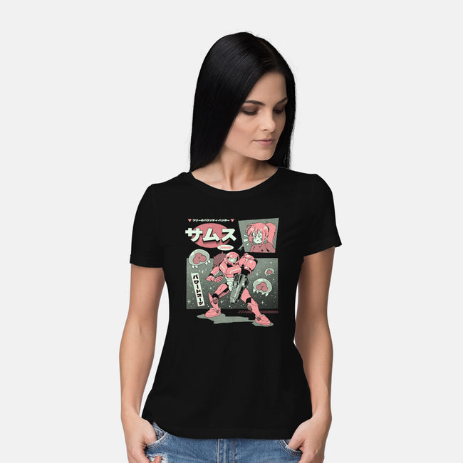 Bounty Hunter From Space-Womens-Basic-Tee-ilustrata