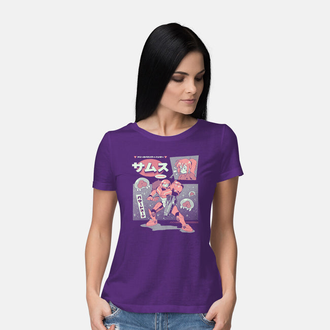 Bounty Hunter From Space-Womens-Basic-Tee-ilustrata