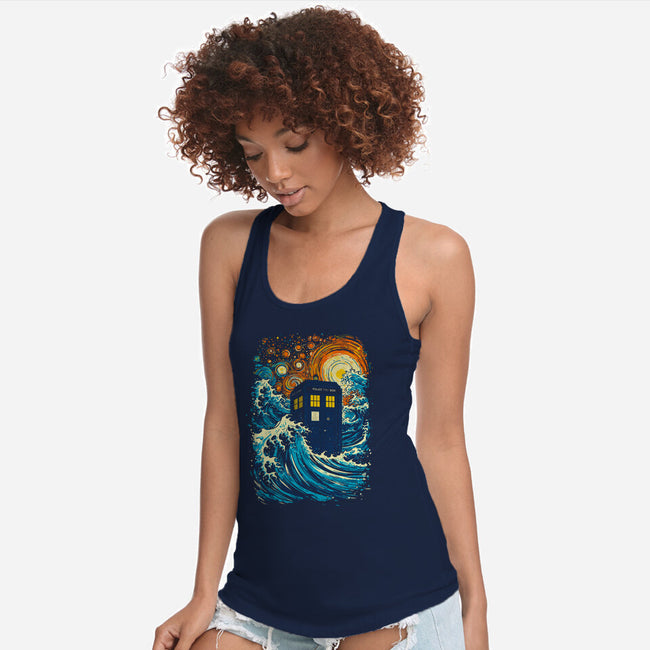 The Great Tardis-Womens-Racerback-Tank-kharmazero