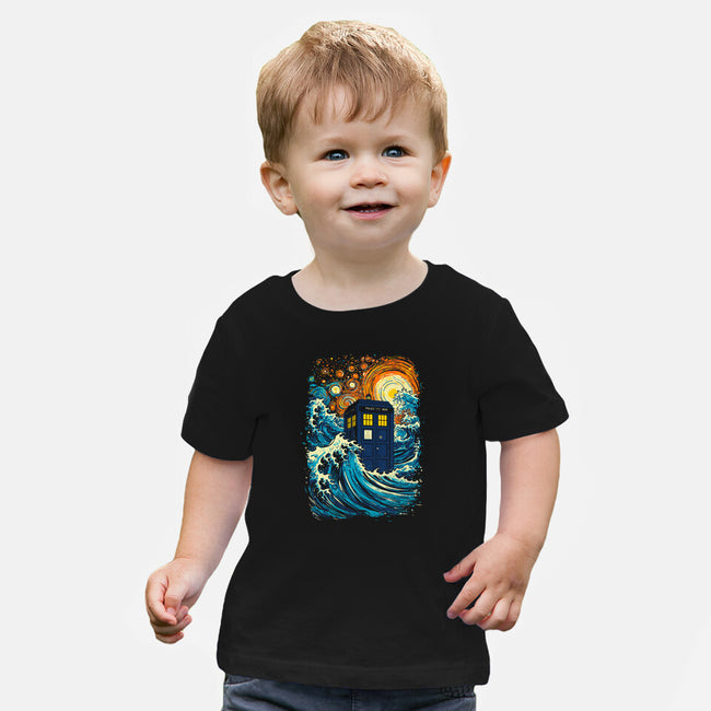 The Great Tardis-Baby-Basic-Tee-kharmazero