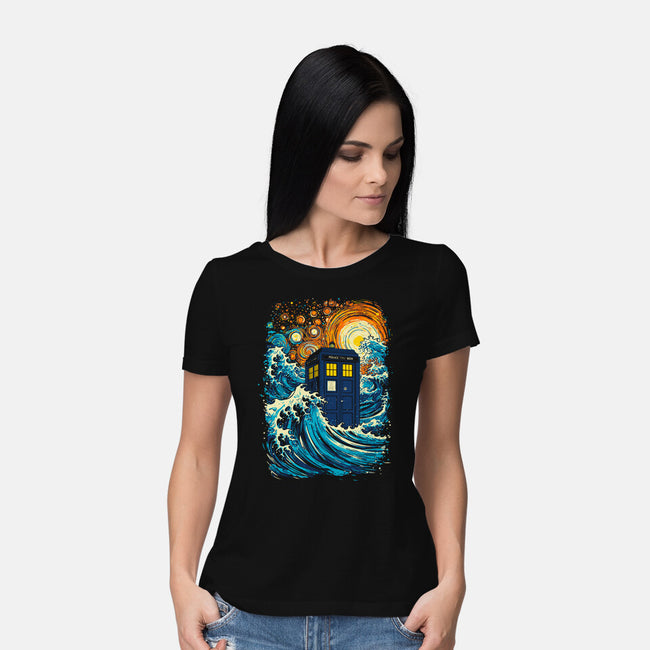 The Great Tardis-Womens-Basic-Tee-kharmazero