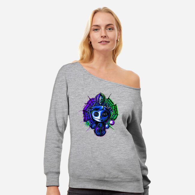 I'm Trapped-Womens-Off Shoulder-Sweatshirt-daobiwan