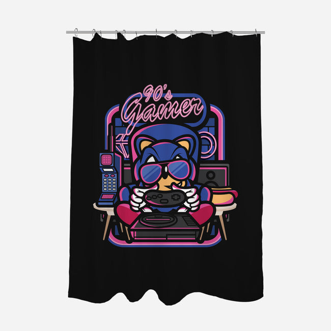 90s Gamer Room-None-Polyester-Shower Curtain-jrberger