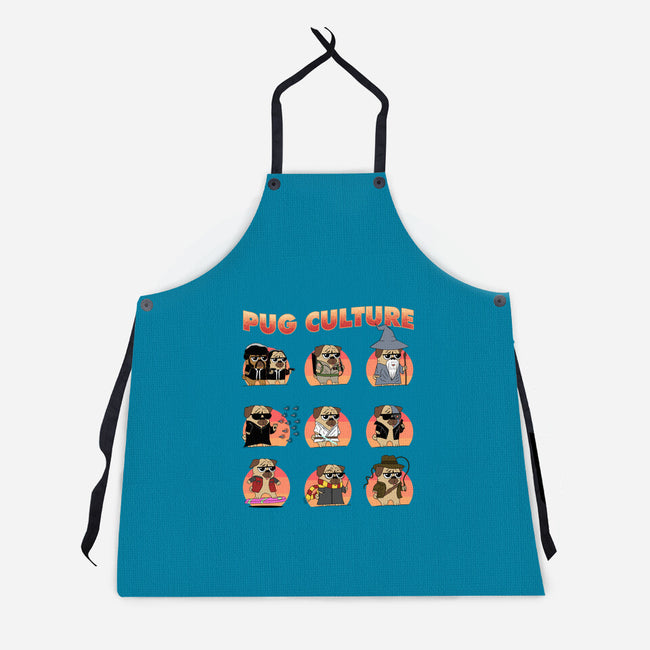 Pug Culture-Unisex-Kitchen-Apron-sachpica