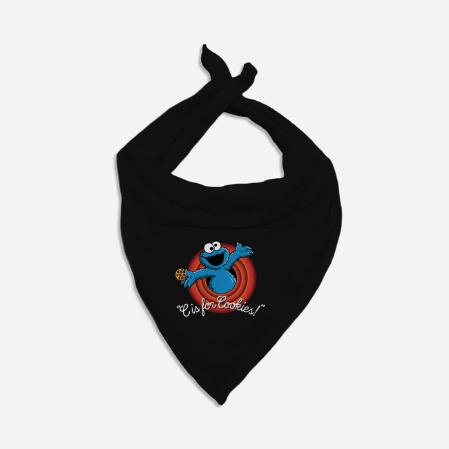 C Is For Cookies Folks-Dog-Bandana-Pet Collar-Barbadifuoco