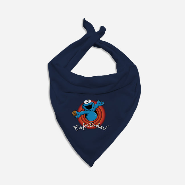 C Is For Cookies Folks-Dog-Bandana-Pet Collar-Barbadifuoco