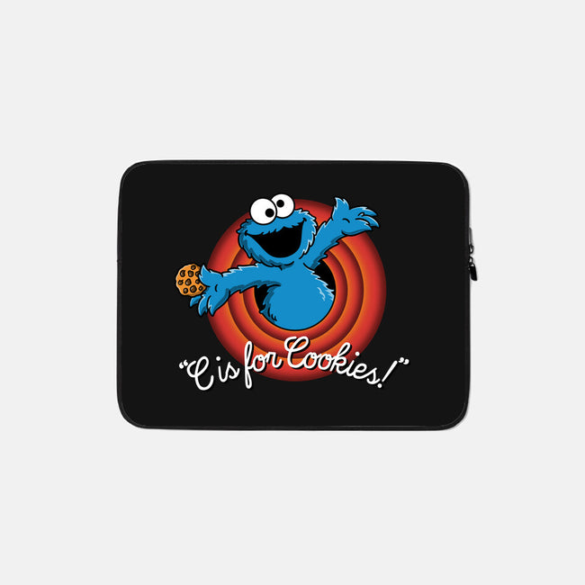 C Is For Cookies Folks-None-Zippered-Laptop Sleeve-Barbadifuoco