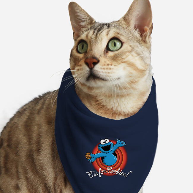 C Is For Cookies Folks-Cat-Bandana-Pet Collar-Barbadifuoco