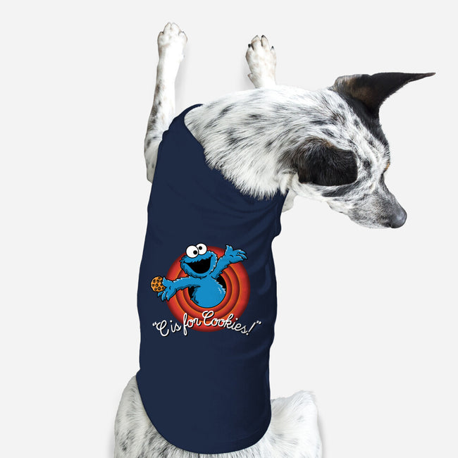 C Is For Cookies Folks-Dog-Basic-Pet Tank-Barbadifuoco