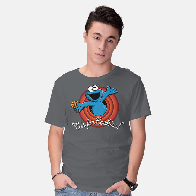 C Is For Cookies Folks-Mens-Basic-Tee-Barbadifuoco