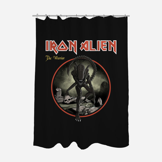 Iron Alien-None-Polyester-Shower Curtain-retrodivision