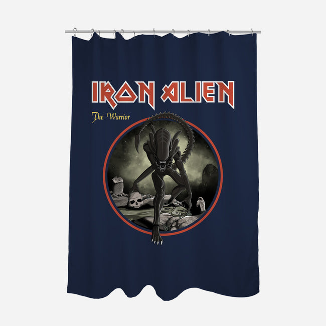 Iron Alien-None-Polyester-Shower Curtain-retrodivision