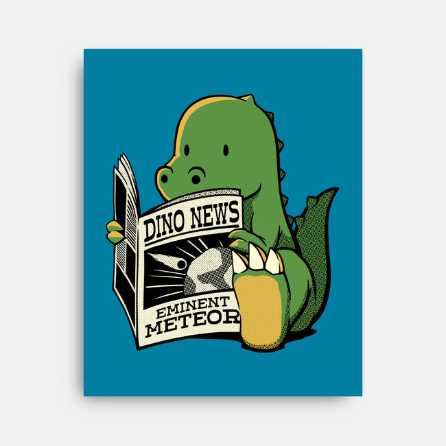 Jurassic News-None-Stretched-Canvas-tobefonseca