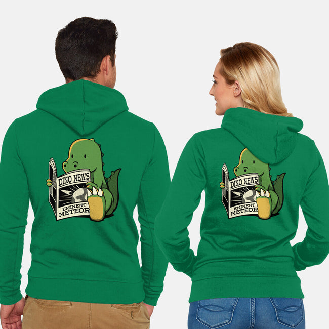 Jurassic News-Unisex-Zip-Up-Sweatshirt-tobefonseca