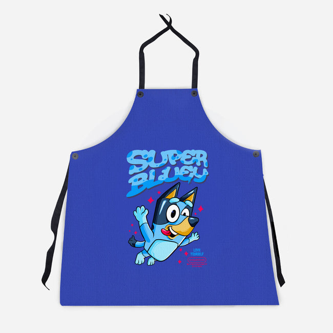 Super Bluey-Unisex-Kitchen-Apron-spoilerinc