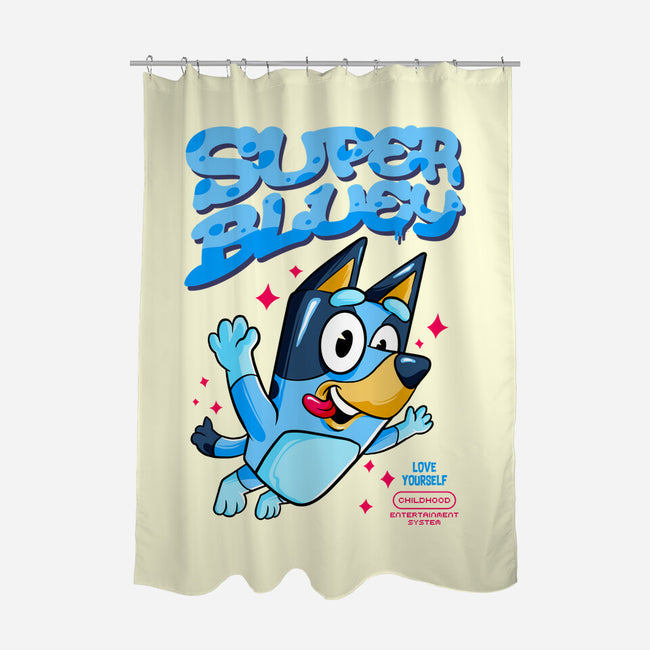 Super Bluey-None-Polyester-Shower Curtain-spoilerinc