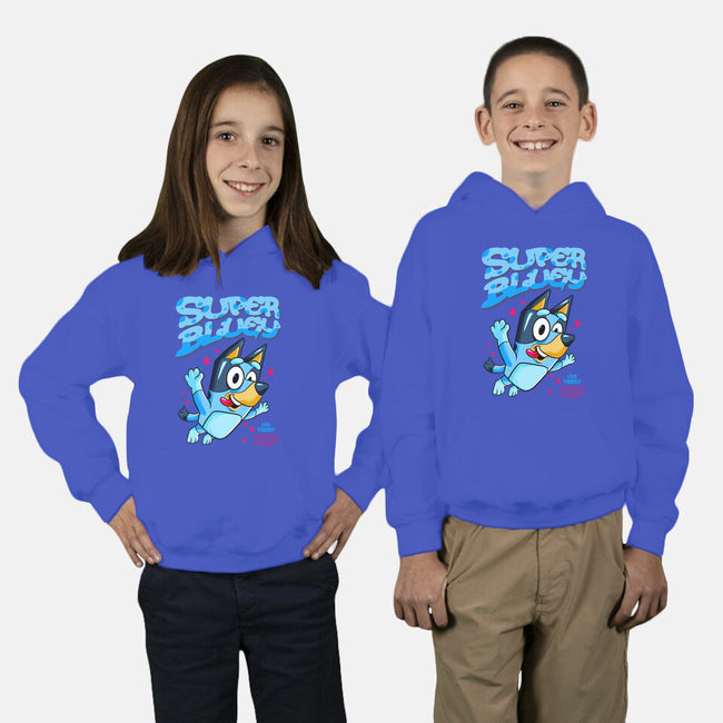 Super Bluey-Youth-Pullover-Sweatshirt-spoilerinc