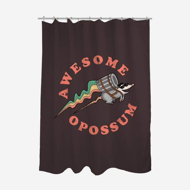 Awesome Opossum-None-Polyester-Shower Curtain-sachpica