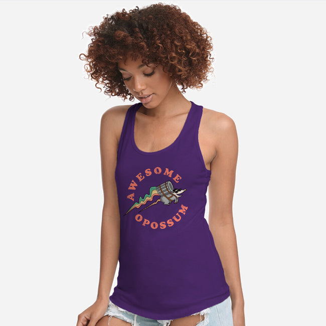 Awesome Opossum-Womens-Racerback-Tank-sachpica