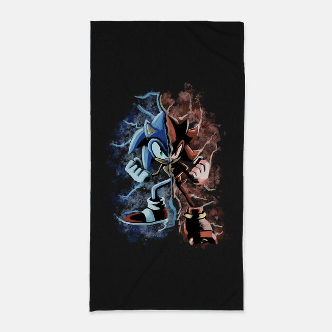 Two Faces Speed-None-Beach-Towel-nickzzarto