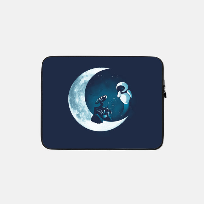 Love Robot Moon-None-Zippered-Laptop Sleeve-Vallina84