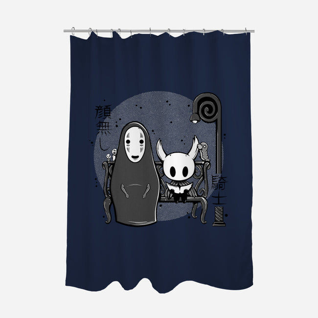 Hollow Face-None-Polyester-Shower Curtain-Ca Mask