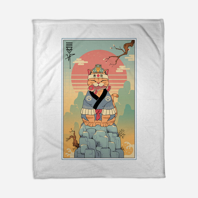 Meowster Adventure-None-Fleece-Blanket-vp021