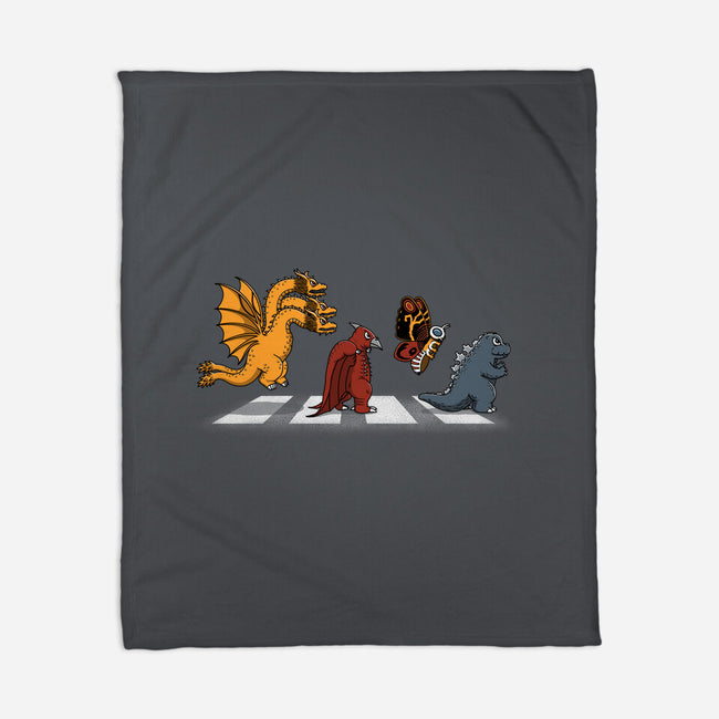 Kaiju Road-None-Fleece-Blanket-pigboom