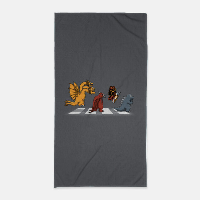 Kaiju Road-None-Beach-Towel-pigboom