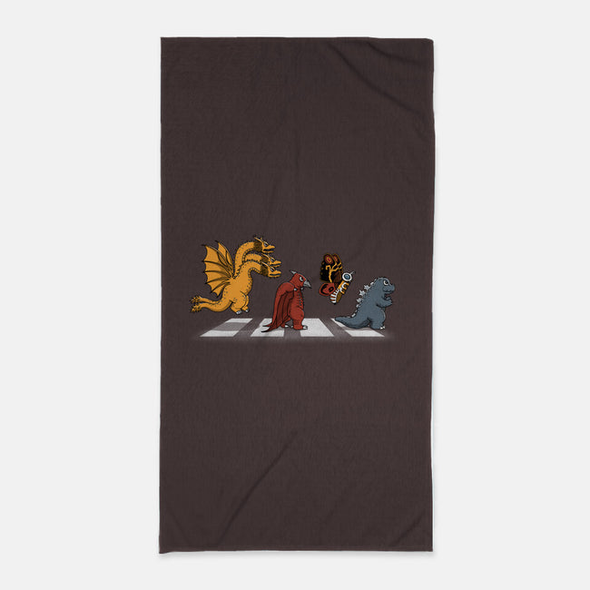 Kaiju Road-None-Beach-Towel-pigboom